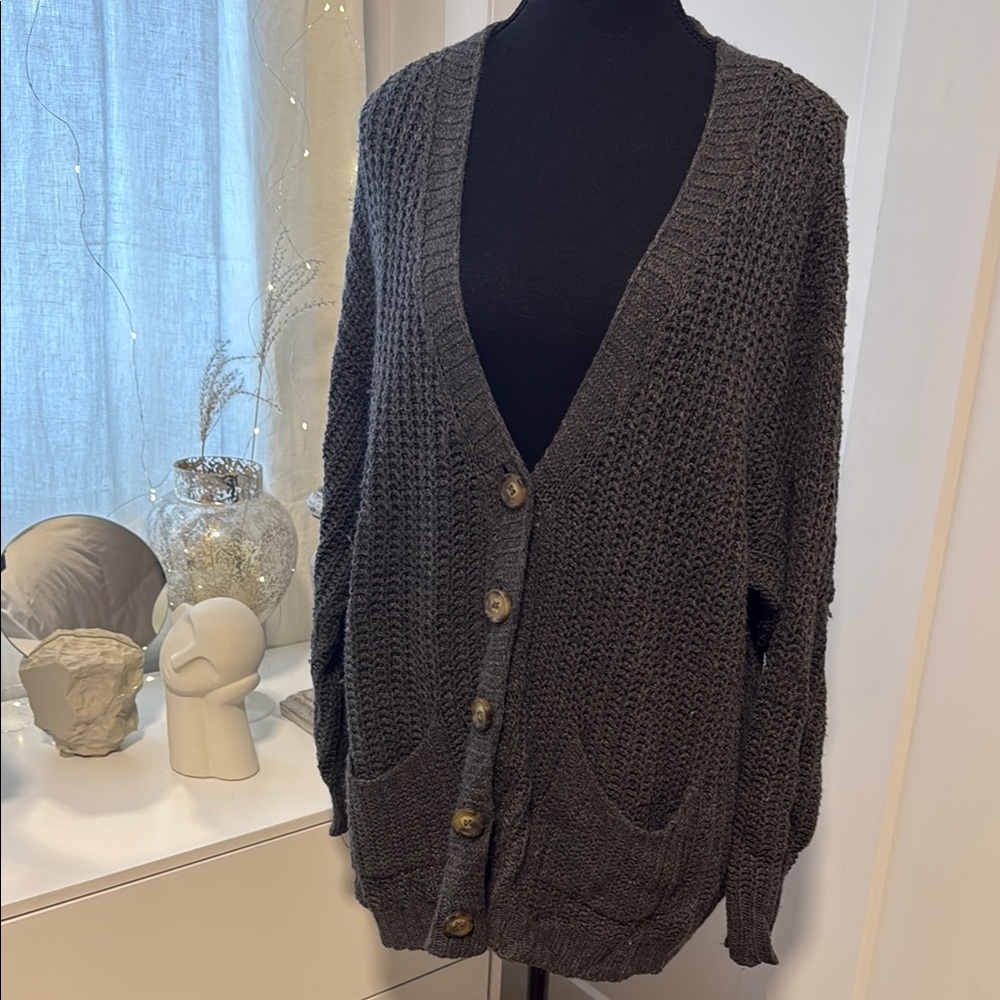 Cozy Charcoal Gray Women's Sweater